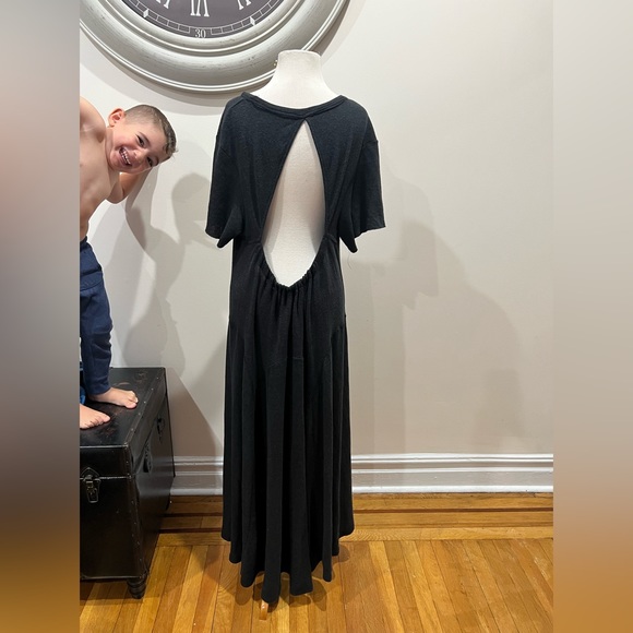 Black Free people cut out back Maxi swing dress - Picture 7 of 9
